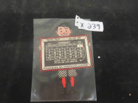 White Rose / En-Ar-Co Boy 1938 Calendar with all Month Tags