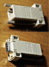 Adaptateur RJ45F réseaux série DB9F – network serial adapter