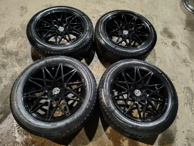 RIMS 19" 19in Alloy Wheels RSSW 19 x 8.0 ET 35 Bore 66.6 Off of a 2018 Mercedes Benz GLC TIRES 235 5...