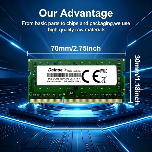 High-Speed 1.5V DDR3 8GB 1600Mhz SO-DIMM Memory Stick in Flash Memory & USB Sticks in Mississauga / Peel Region - Image 7