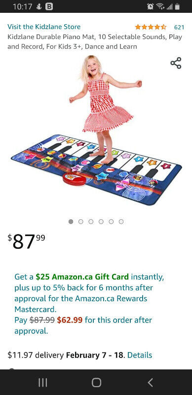 Kidzlane Durable Giant Piano Mat in Toys & Games in Mississauga / Peel Region - Image 3