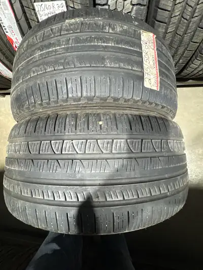 Two used 275/50R20 109H M S Pirelli Scorpion Verde All season tires. In good condition 5-6/32 tread...