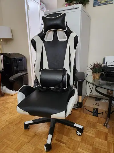 Computer and Gaming Chair - Black & White