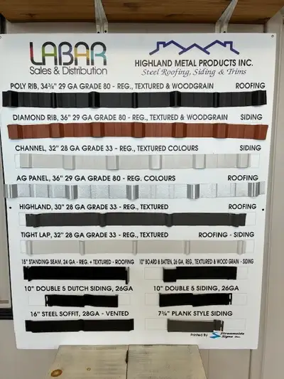 Labar Sales & Distribution Barrie Authorized dealer for Highland Metals A local Mennonite Manufactur...