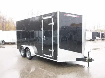Remorque neuve WERBERLANE 8'.6'' x 16' v-nose 2 essieux 5200LB. A GLISSIERE 7'.6" de haut interieur...