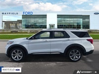 2020 Ford Explorer Platinum White GROUP 600A 21 INCH PREMIUM WHEELS TWINPANEL MOONROOF SECOND ROW HE... (image 2)