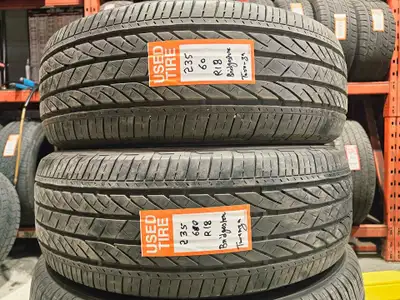 A pair of good used P235/60R18 Bridgestone Turanza EL440 Install and balance $220 Loose purchase $85...