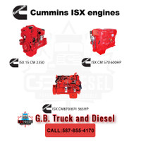 Rebuilt Cummns ISX engines