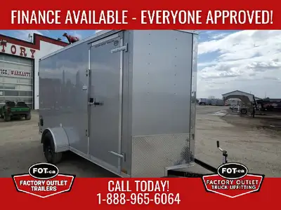 Welcome to Factory Outlet Trailers! NEW Cargo Mate E-Series 6x12ft Enclosed from Forest River - Rear...