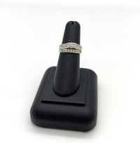 14KT White Gold Diamond Engagement Ring + Band W Appraisal $1290