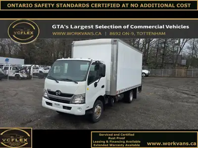Fully Serviced & Safety Standards Certified - Always Fleet Maintained - 2018 Hino 195 - 16Ft x 96W x...