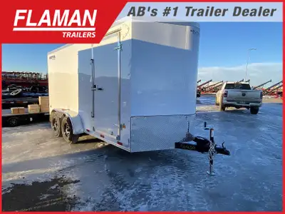 2026 ROYAL 7'X14' + 2' V-NOSE CARGO TRAILER Color: White Axles: (2) 5200lb Lippert Spring Axles Tire...