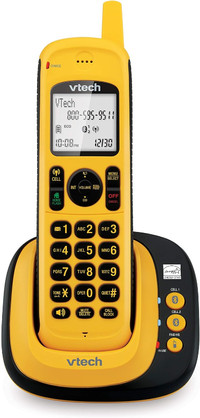 VTech DS6161 Dect_6.0Handset Landline Telephone,Yellow Brand New