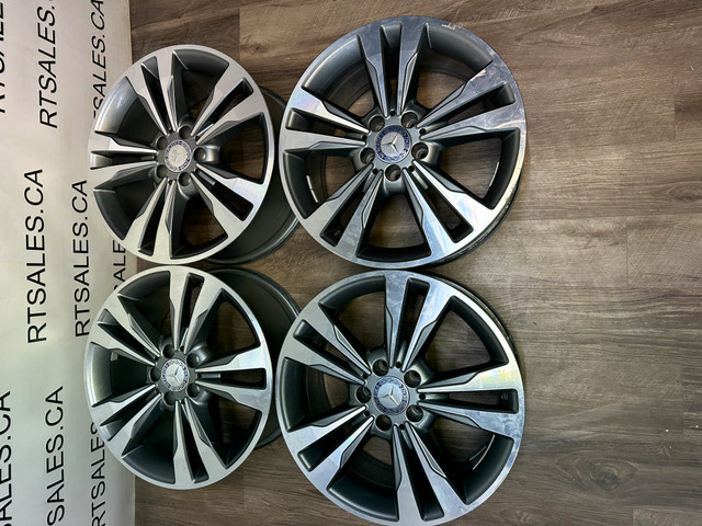 18x8 18x8.5 Mercedes Factory OEM Rims Staggered 5x112 (Takeoffs) in Tires & Rims in Saskatoon