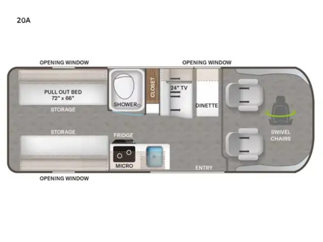 2022 Thor Motor Coach Tellaro Sequence / tellaro 20A Classe B av in Travel Trailers & Campers in Laval / North Shore - Image 4