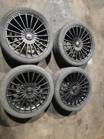 RIMS 18" Alloy Wheels 18x7.5 Multi 5 Bolt Pattern (one is 5x114.3 for sure, not sure of other one) W...