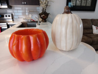 Halloween pumpkin & pumpkin container