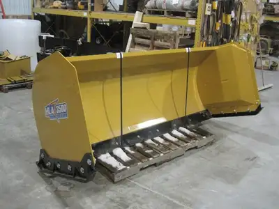 New HLA 3500 Series Snow pusher 8' in stock, skid steer attachment 2 Year Warranty Double Sidewall H...