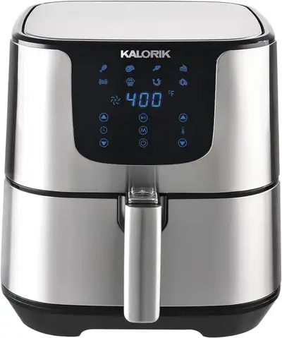 Kalorik Pro Digital Air Fryer 3.3 Qt, Stain Steel $49.99 No Tax!, View more