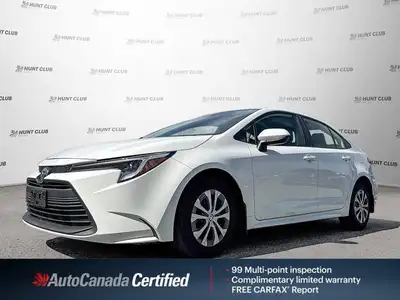 This 2023 Toyota Corolla Hybrid LE sedan offers impressive fuel efficiency and a surprisingly spacio...