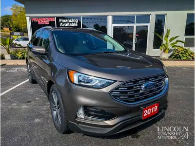 Clean CarFax, AWD, Remote Start, Backup Cam, Heated Seats & More! 2019 Ford Edge Titanium in Gray Me...