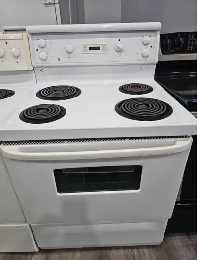 ONLY $250 GE 30" White Electric Coil Top Stove Oven Range CAN DE, View more