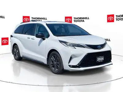 Thornhill Toyota Proudly Presents This White 2024 Toyota Sienna with XSE AWD 7-Passenger TECHNOLOGY...