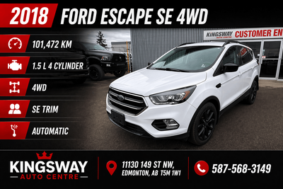 Kingsway Auto Centre ???? 11130 149 St, Edmonton, AB T5M 1W4 ???? 5️⃣8️⃣7️⃣-568-3149 2018 FORD ESCAP...