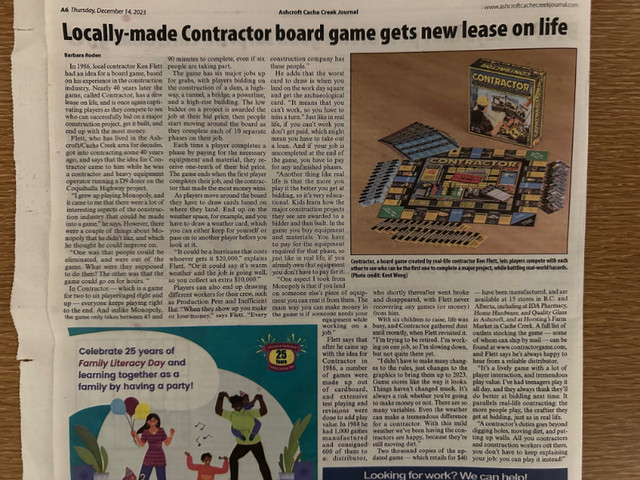 NEW!  CONTRACTOR Board Game in Toys & Games in Regina - Image 4