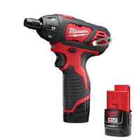 Milwaukee 2401-22 Hex Screwdriver Kit w Batteries, Charger & Bag