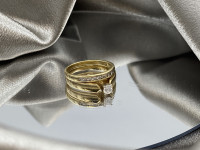 14KT 2 Tone Gold 0.44CT. Diamond Engagement Band w/ Ring $1,140