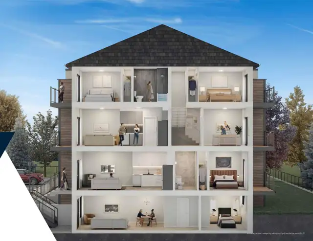URBAN STACKED TOWNHOMES  IN CAMBRIDGE STARTING * LOW 500's * in Houses for Sale in Cambridge - Image 3