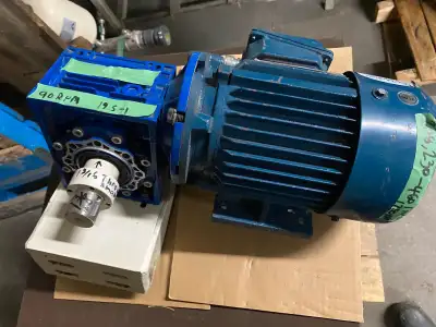 Worm Gear Hollow Shaft reducer, Motor 220v, 1Hp. 3Ph. 87.5 RPM, View more