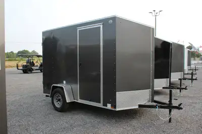 2026 HAULIN 6x10 Single Axle Enclosed Cargo Trailer with Ramp Door Financing Available From $53.92*...