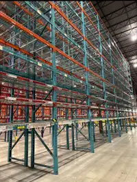 Used Redirack warehouse rack frames 30’ x 42” available for sale