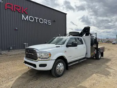 2023 Ram 5500 Laramie Picker Boom Truck 6.7L Cummins Diesel Engine 4x4 Automatic Transmission Crew C...