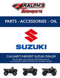 Suzuki ATV & Bike Parts & Accessories - Ralph's Motorsports!