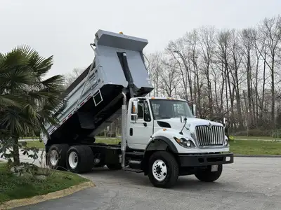 2014 International WorkStar 7500 Dump Truck Henderson MK E Dump Box 15.5' Length 36in. Height 15yd P...