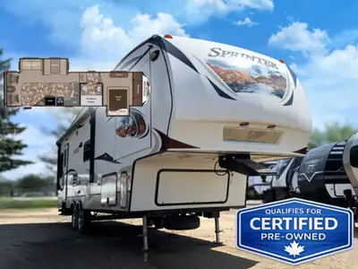 Located at our Acheson Location 10420 276 Street, Acheson, AB Floorplan: Couples 5th Wheel Aftermark...