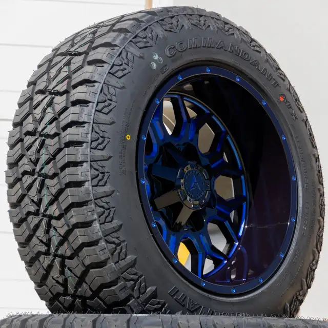 NEW 20 inch Armed INFANTRY GLOSS BLACK BLUE MILLED Wheels in Tires & Rims in Red Deer - Image 6