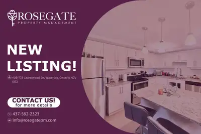 Pet-Friendly 2-Bedroom Condo with Balcony & Parking in Waterloo Welcome to 405-778 Laurelwood Dr, Wa...