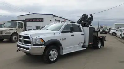2018 RAM 5500HD CREW CAB WITH HIAB 078 BOOM PICKER CRANE TRUCK AMVIC Licensed Dealership Financing i...