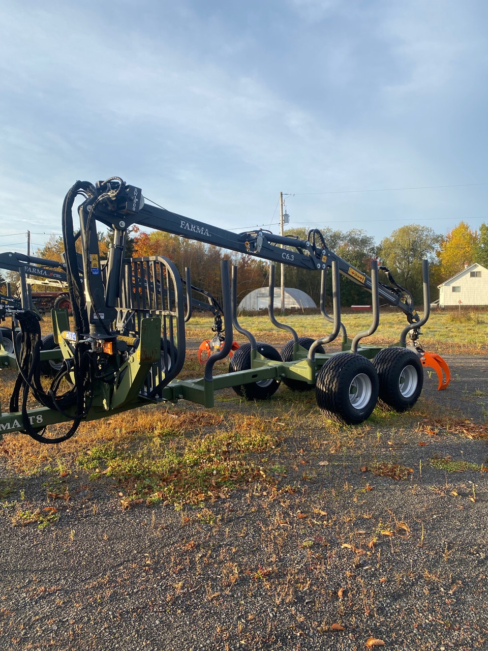 Farma 6.3-8 Log loader / trailer combo 21' reach | Heavy Equipment ...