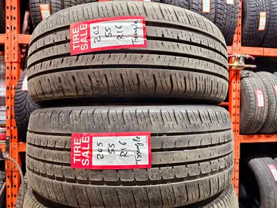 A pair of good used P205/55R16 Triangle Advantex install and balance $200 Loose purchase $75 each Tr...