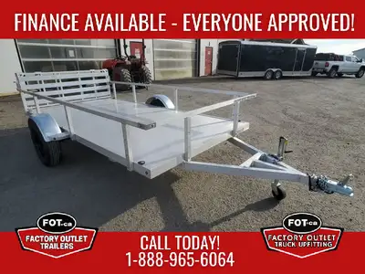 Welcome to Factory Outlet Trailers! NEW Marlon 6x12ft Aluminum Utility Trailer - Robust and Lightwei...