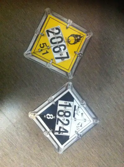 DOT placard, Hazard sign., View more