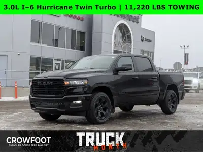 This Ram 1500 has a durable Twin Turbo Regular Unleaded I-6 3.0 L/183 engine powering this Automatic...