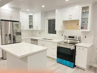 Solid wood RTA cabinets cash and carry available, View more