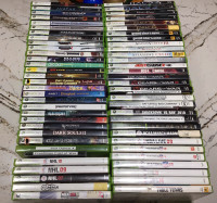 XBOX 360 games, 66 in all. $10 each or all for half price $330.