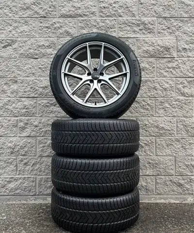 Winter / Snow Pirelli Scorpion N0 Rated Tires w/ Aftermarket Fast FC Wheels TPMS. 4x 275 45 20 (95%)...
